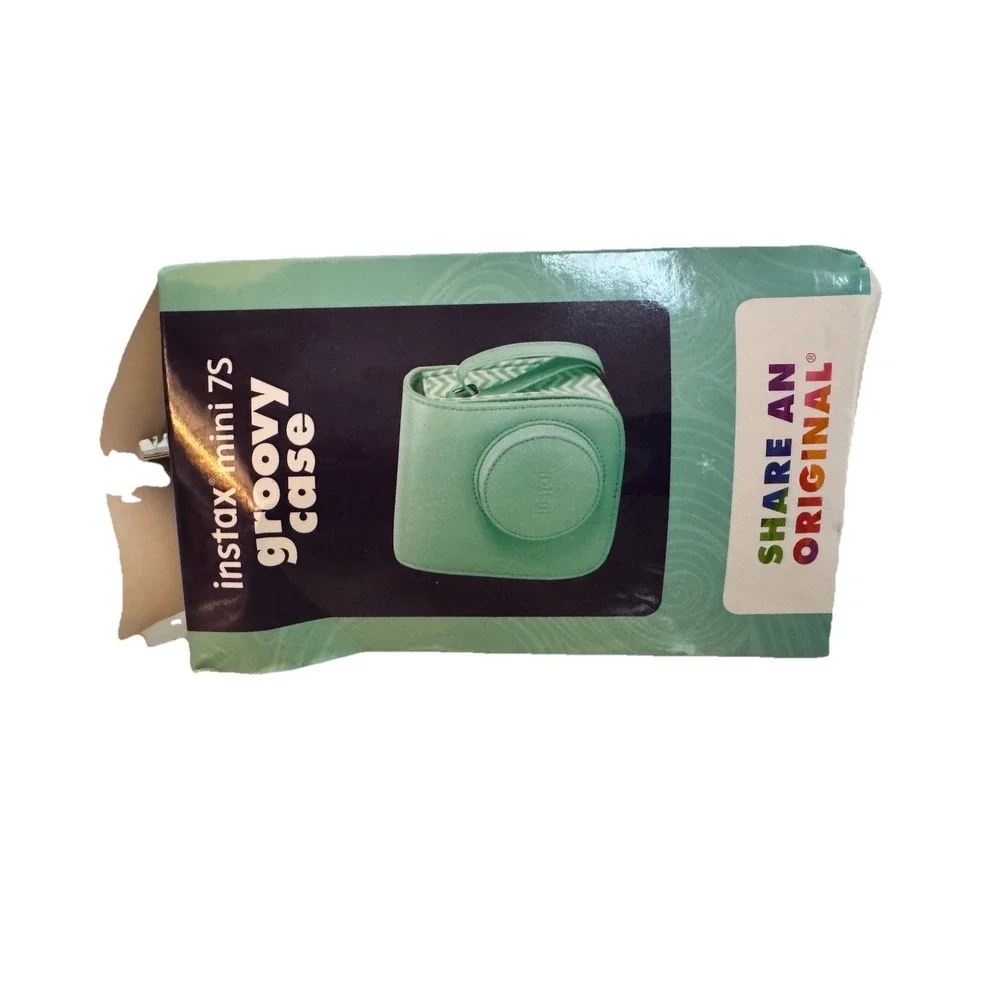 Fujifilm Instax‎ Mini 7S Groovy Case Aqua Blue Camera Bag w/ Strap New Open Box